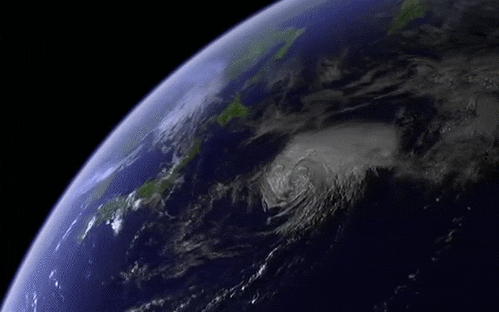 rotating earth